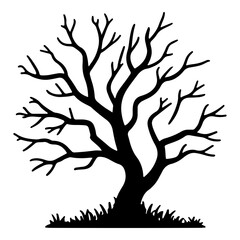 Spooky Dead Tree Silhouette