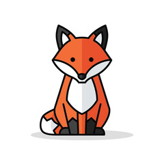 Obraz premium Standing Fox Illustration