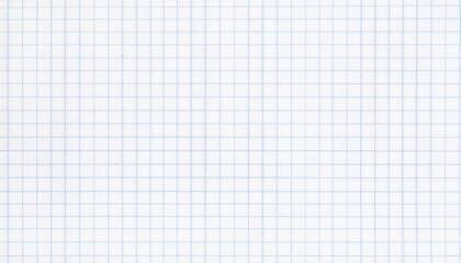 Close-up of Blank Graph Paper with Blue Grid Lines.