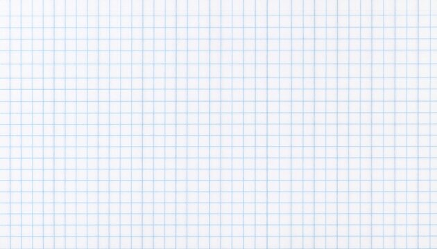 Close-up of blue graph paper with grid lines.