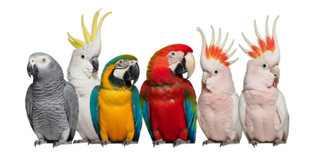 Parrots Macaws Cockatoos Colorful Exotic Birds Wildlife Ornithology Avian