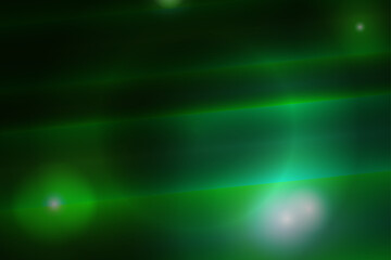 Abstract green sphere light streaks