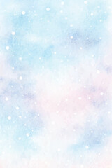 soft watercolor bright snowy weather background