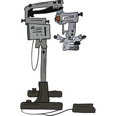 vintage camera isolated on white background