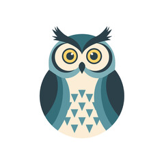 Naklejka premium Blue Owl Illustration