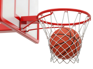Basketball Hoop Orange Ball Net Sport Equipment Game Competition Graphic