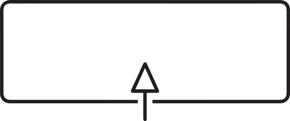 Drag and drop file upload interface icon with arrow box for web and application design