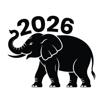 Republican elephant symbol 2026, political election year design