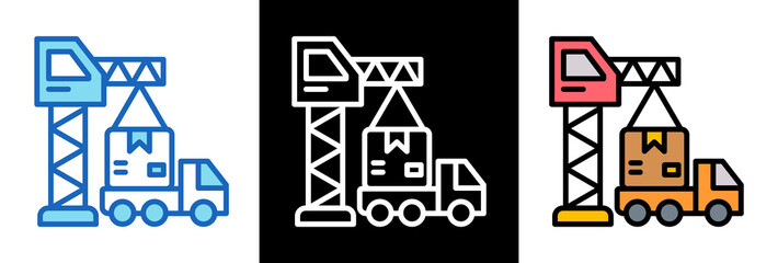 Logistics And Delivery triplestyle icon