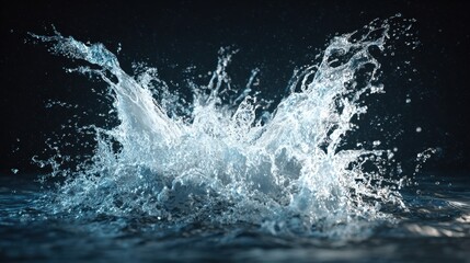 High energy water splash transition perfect for aquatic themed visuals during daytime or evening settings