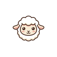 Charming sheep cartoon fluffy delight