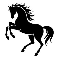 Galloping Horse Silhouette Vector