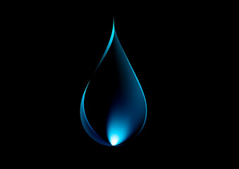 Modern flat vector of blue flame with dark and light blue color palette, simple solid background, high quality cartoon design, minimal illustration symbolizing heat, burn, and energy concepts