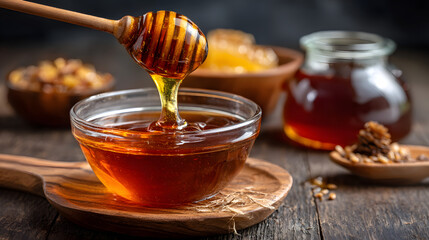 HoneyDipPouringIntoGlassBowl