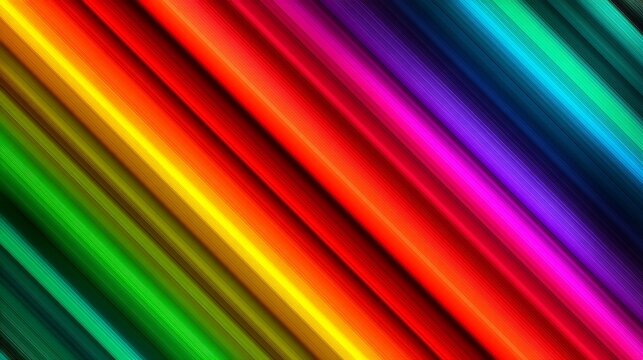 Awesome photo of abstract colorful diagonal lines background, rainbow spectrum, art design. - Powered by Adobe