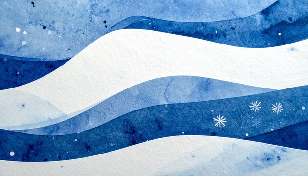 冬(藍色、白) - Powered by Adobe