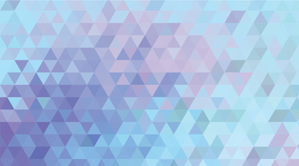 Pastel Aqua and Purple Gradient Low Poly Background with Seamless Geometric Triangle Mesh