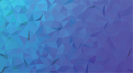 Cool Tone Low Poly Geometric Blue and Purple Background