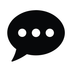 Chat Bubble Icon Vector Illustration