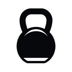 Minimal Kettlebell Icon Vector Illustration