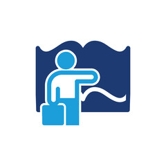 Business guide colored icon vector design good for web or mobile app