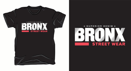 Bronx typography vector art t-shirt design print