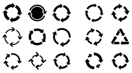 Recycle and refresh arrow icons