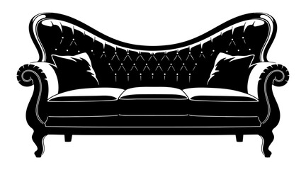 Sofa classic tufted luxury silhouette