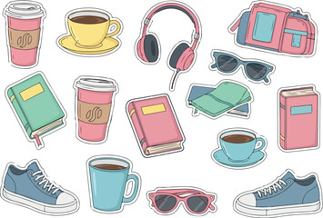 Study Essentials Coffee Books Headphones and More for Focused Learning.