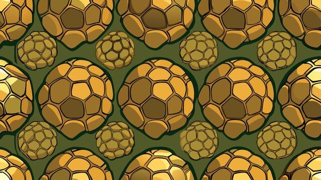 Seamless vector pattern of turtle shell pattern background