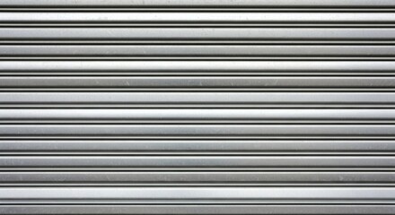 Metallic Curtain Closed Security.