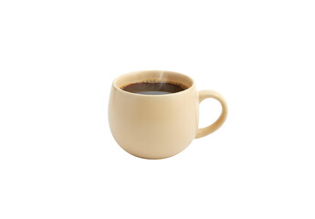 Obraz premium Traditional Coffee Cup Alone on a White Surface