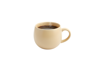 Traditional Coffee Cup Alone on a White Surface