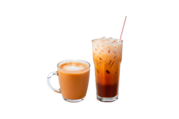 Collection of Hot and Iced Thai Tea
