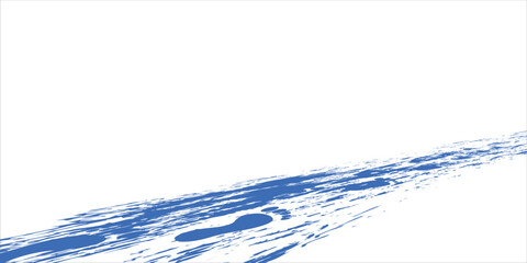 modern.Grainy blue spiral brush stroke with spray texture. Hand drawn distress abstract.Modern vector