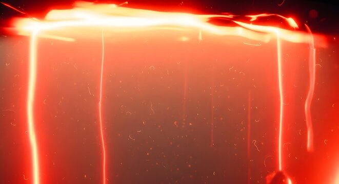 Abstract Neon Energy: An electrifying display of neon energy, with vibrant red lines pulsating with dynamic intensity, is set against a dark backdrop. A visual representation of power, innovation.
