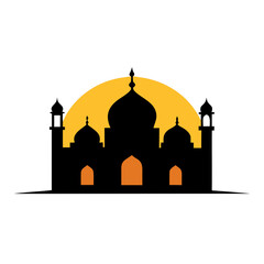 taj mahal vector illustration