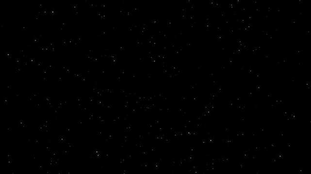 Stars in sky, starry night blue starlight shine of milky way, night stars skies, twinkling blinking stars, motion background, 4k abstract night sky, shining dust light, sparkle twinkle light