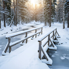 winter in the forest