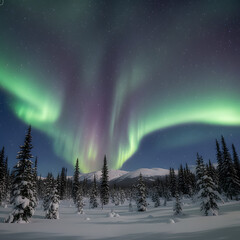 rainbow in the night