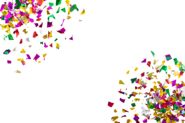 Celebration Confetti Falling Design Elements