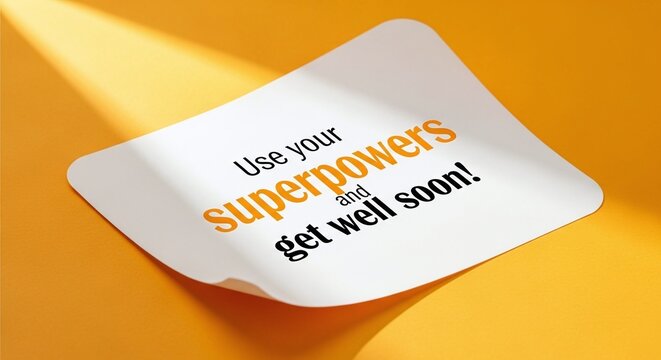 Send positive vibes with this cheerful get well card on bright yellow, a heartfelt message wishing strength and a speedy recovery for someone special