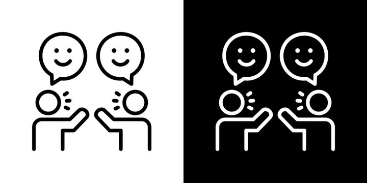 Icebreaker  Icon Set. Clean Line Design With Light And Dark Versions For Versatile Use. 