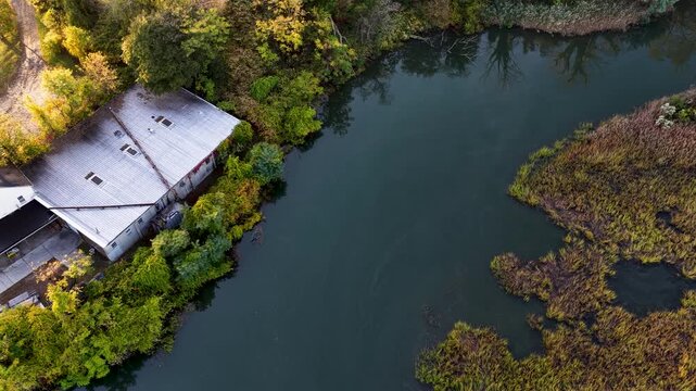 Flight over Matawan Creek, the site of the infamous shark attack in 1916