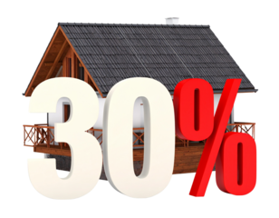 30 Percentage Off Numbers 3D Red  (3)