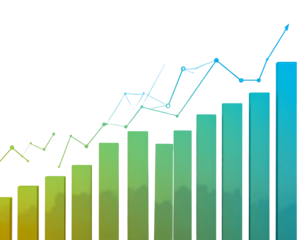 3D Growth Stock Diagram (2)