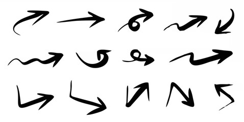 Set of arrows vector illustra...