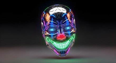 Cyber Clown Mask Concept Art