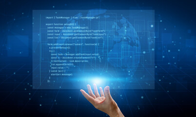 Script programming for task manager user interface, handling form submission, input validation, task list rendering, and exception alerts with dynamic DOM interaction Vouch