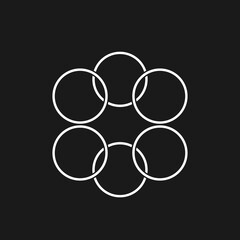 generic circle logo design , business logo , vector , symbol , company logo,background, emblem, swirl, infinity, circular	